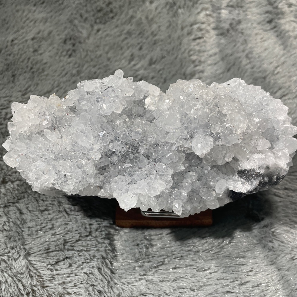 Raw crystal cluster SILVER DIAMOND QUARTZ extra sparkle and shine 5”x3”